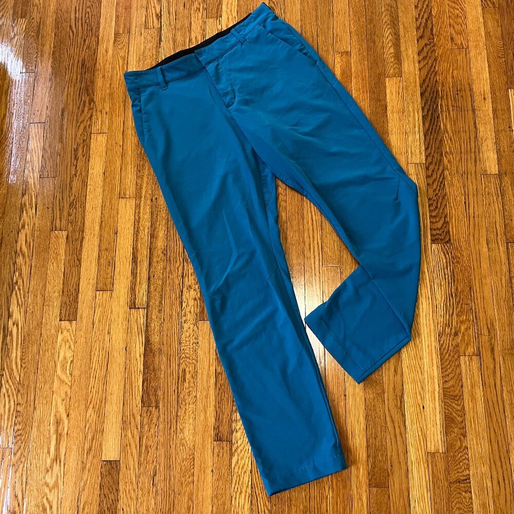 Nike Dri-FIT Vapor Slim-Fit Blue Teal Golf Pants - Men's Medium / 30x32